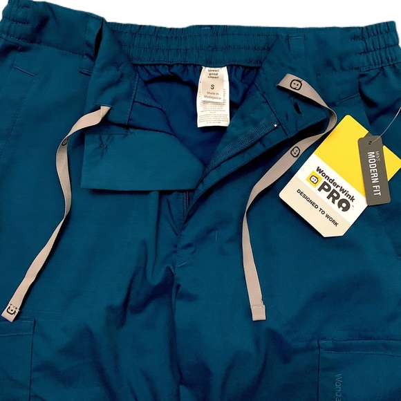 WonderWink Zip Fly Cargo Scrub Pants NWT - Picture 7 of 12